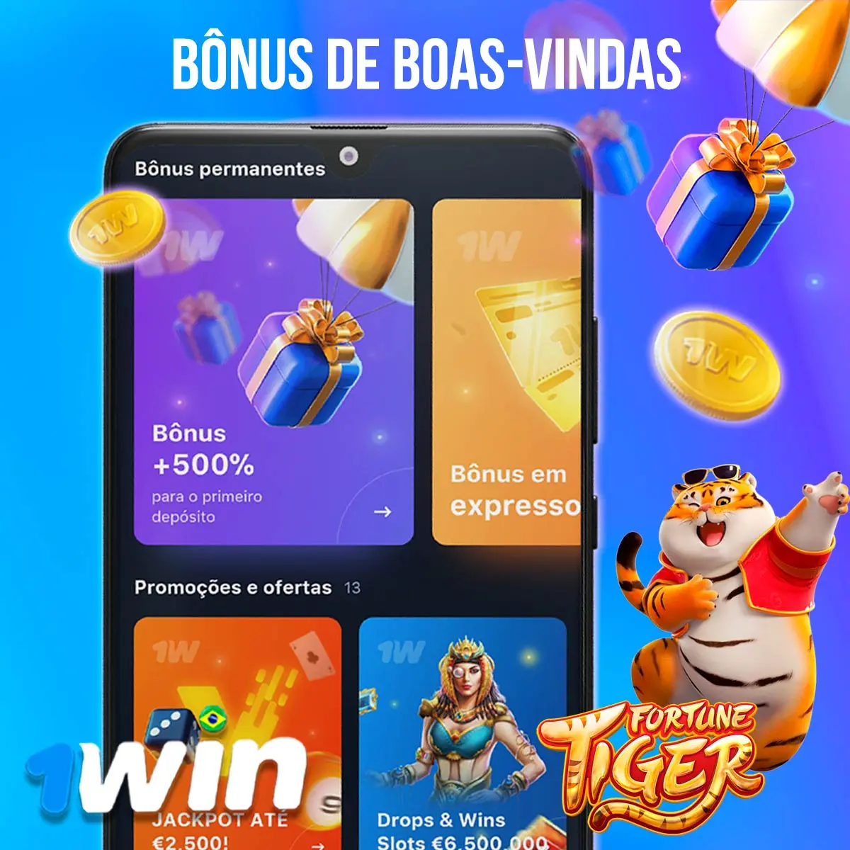 Bônus inicial generoso para o jogo Fortune Tiger