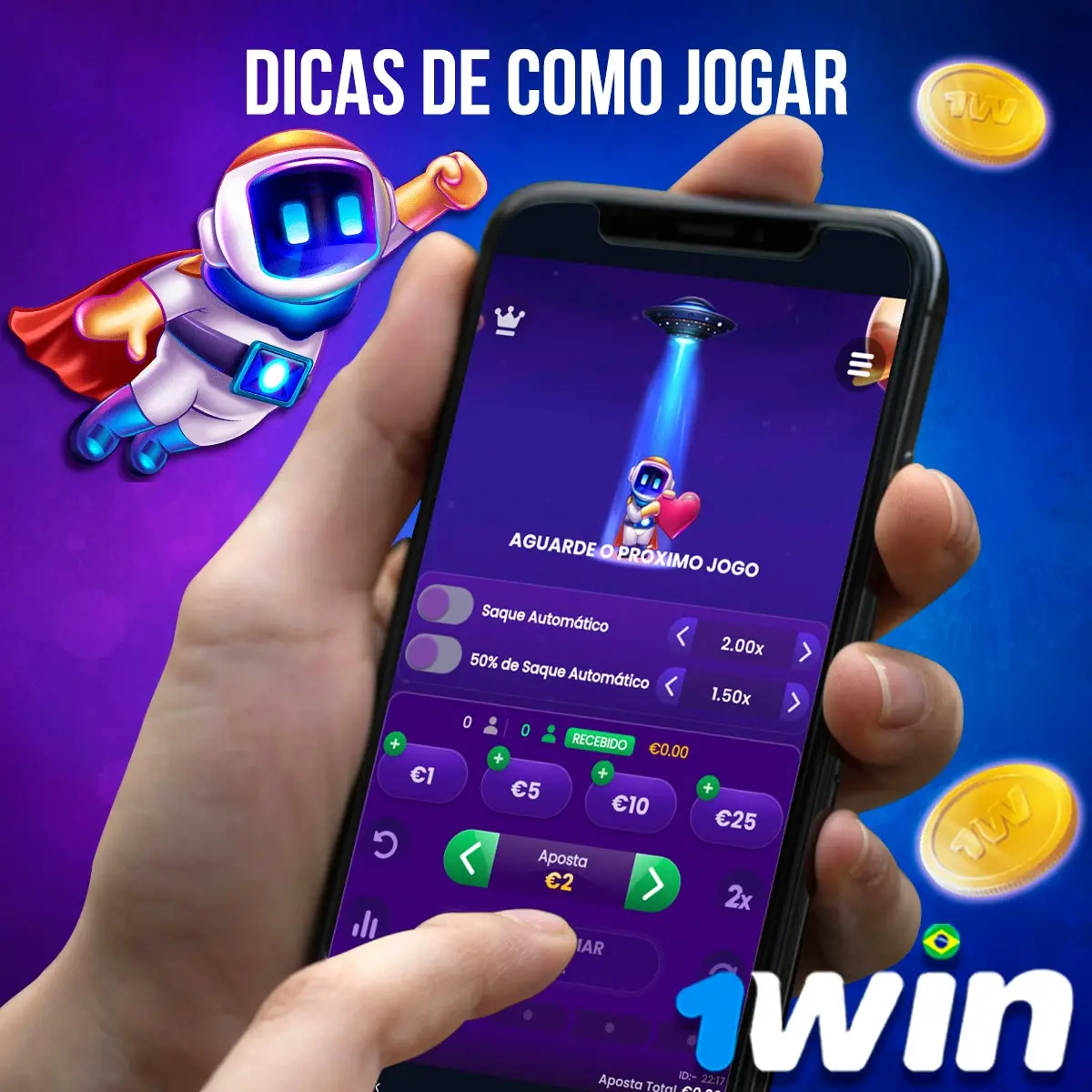 Dicas sobre como jogar Spaceman 1win