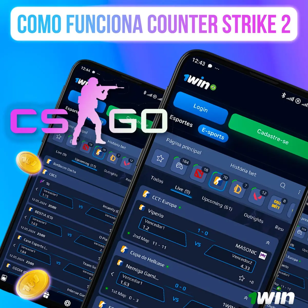 Recursos do 1win Counter Strike 2